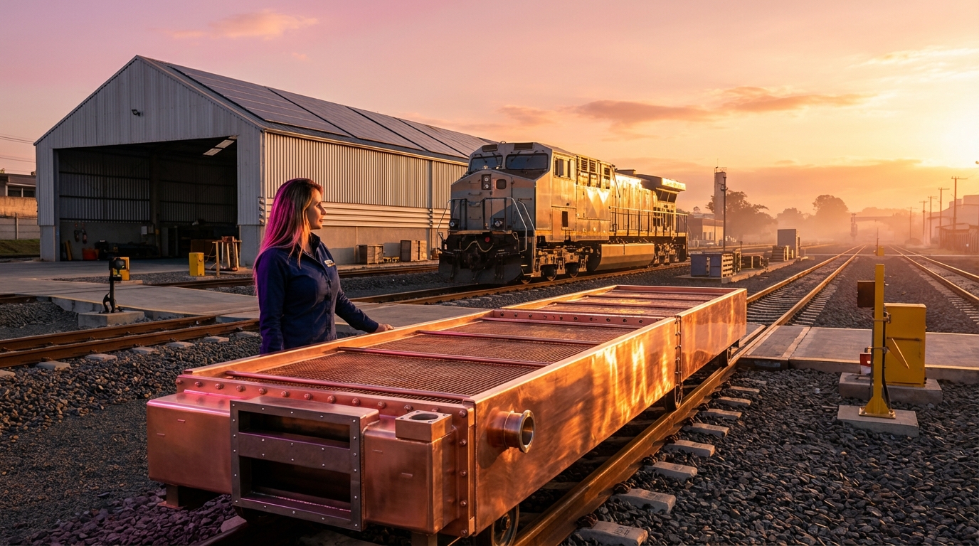 Conjunto térmico em contexto ferroviário