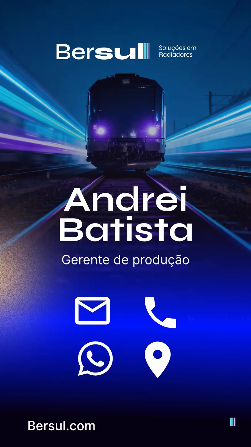 Cartão digital de Andrei Batista, Gerente de Produção