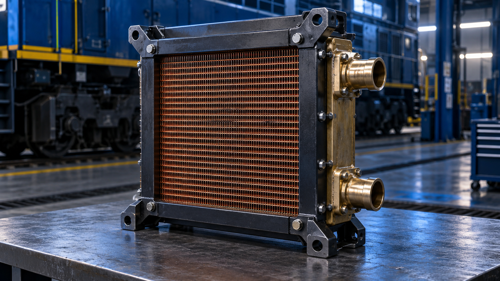 Resfriador compacto de formato quadrado para locomotiva G12