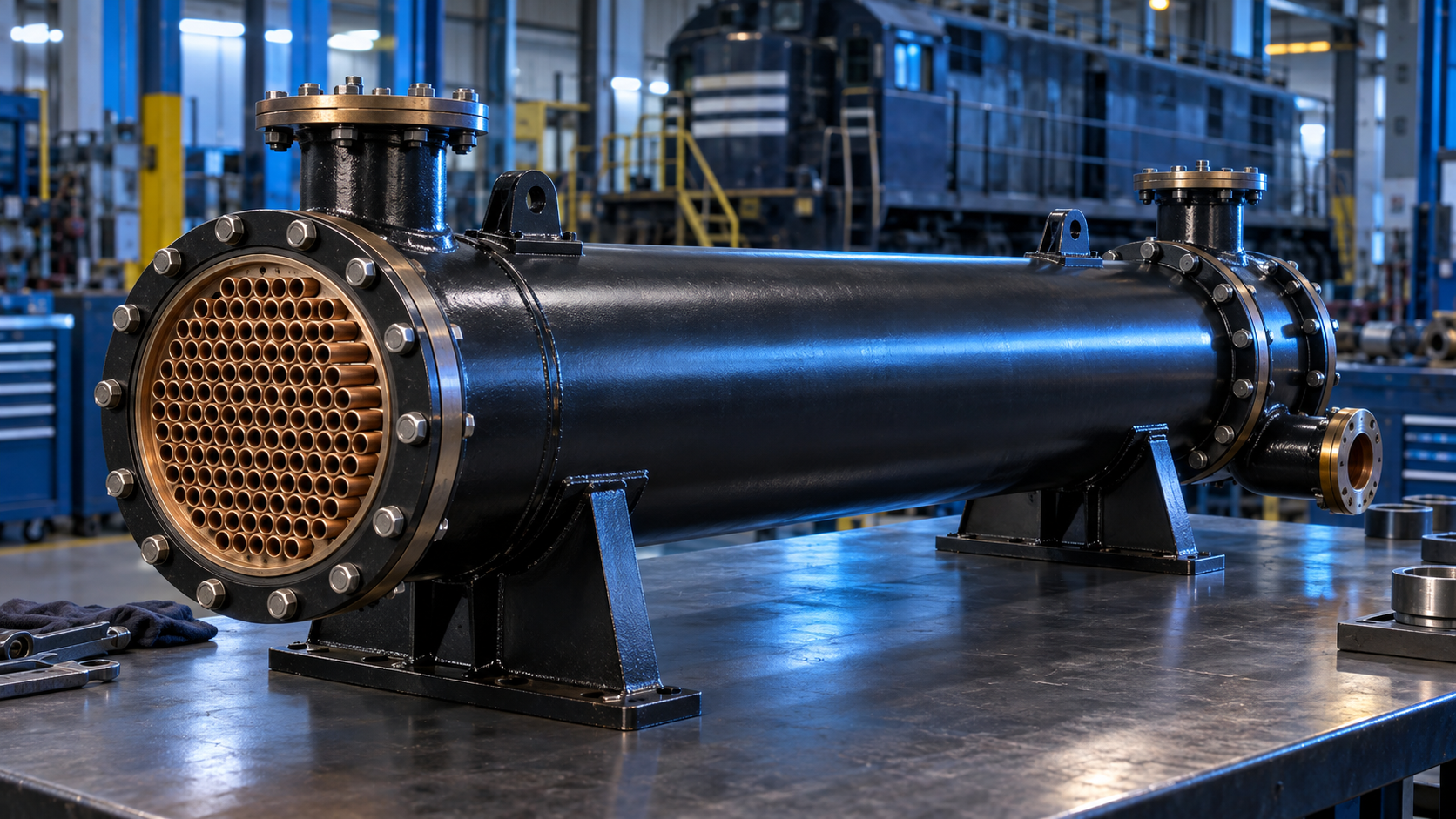 Resfriador tubular de óleo para locomotiva G12