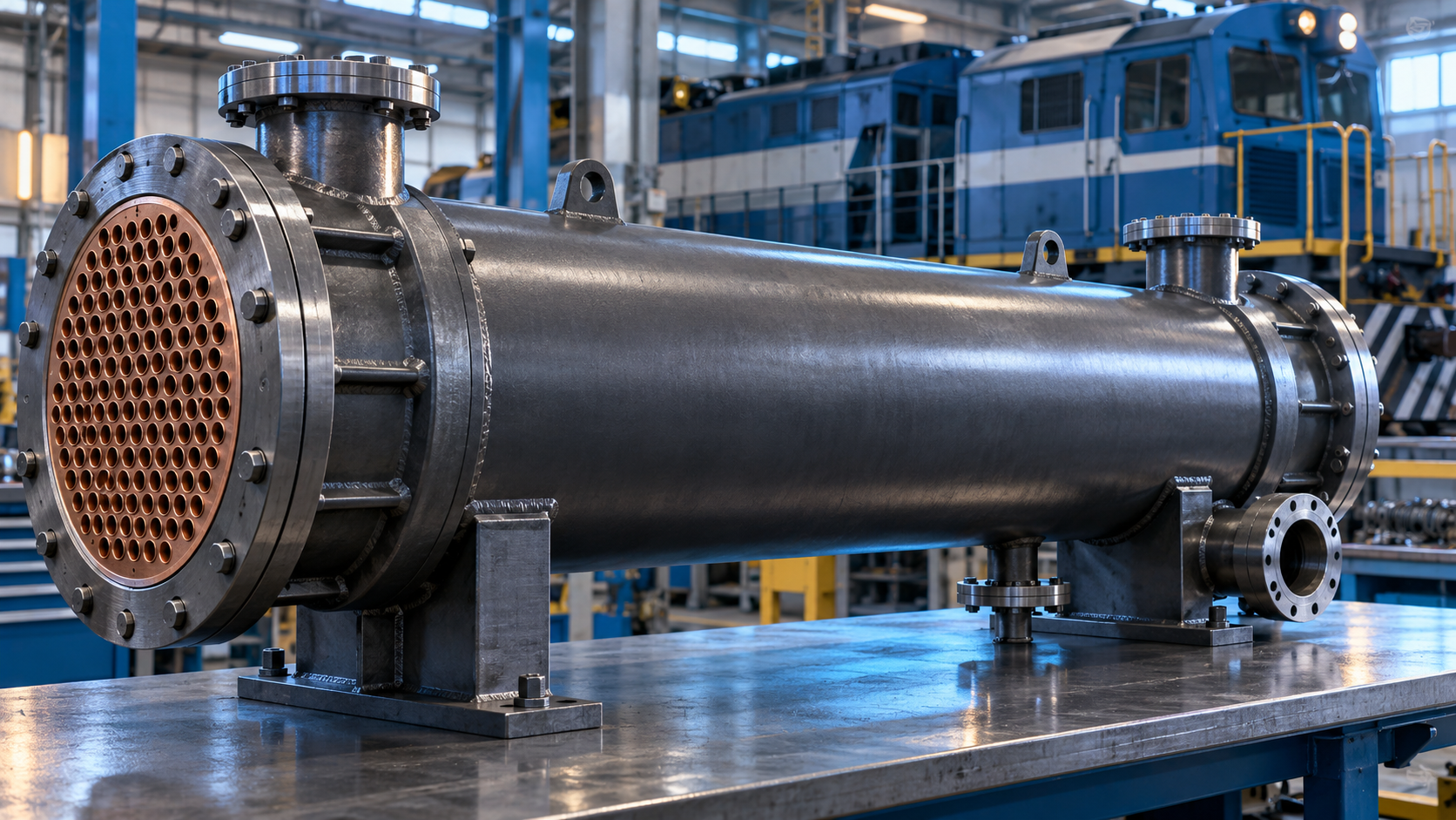 Resfriador tubular de óleo para locomotiva GT22